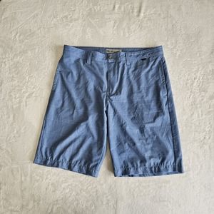 Travis Mathew Sport Performance Polyester Blue Stripe Golf Shorts Men's Sz 34